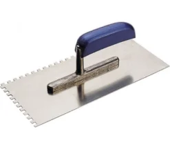 Glättekelle, Rechteckzahnung - Edelstahl - 130x280mm