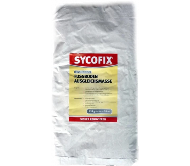 SYCOFIX ® Fußbodenausgleichsmasse Gipsgebunden - 25kg 3 SYCOFIX ® Fußbodenausgleichsmasse Gipsgebunden - 25kg