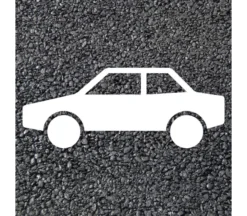 BORNIT Piktogramm PKW (RMS), Weiß - 1500x800mm