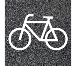 BORNIT Piktogramm Radfahrer (RMS), Weiß