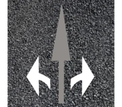 BORNIT Zusatzpfeil Z. Geradeauspfeil, Weiß