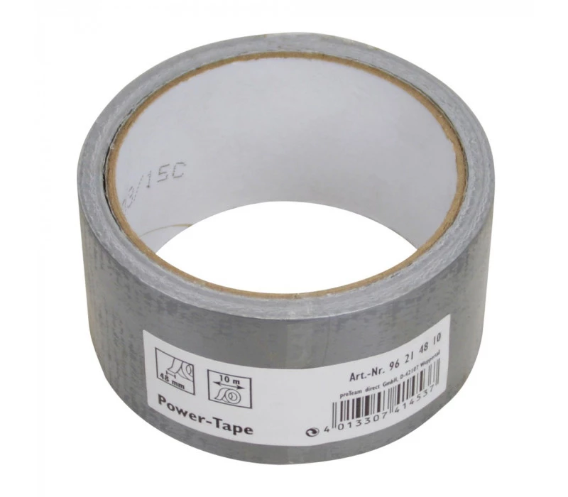 Gewebe-Reparaturband Silber, 48mm X 10m - Power-Tape 3 Gewebe-Reparaturband Silber, 48mm X 10m - Power-Tape