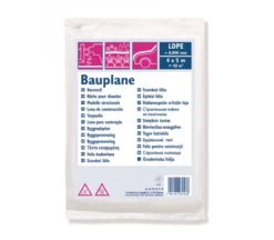 Bauplane LDPE - 4x5m, 0,04mm Stark - Transluzent