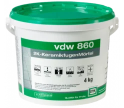 Vdw 860 2K-KeramikfugenMörtel - 4 Kg - Dunkelgrau