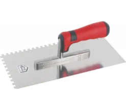 Glättekelle, Gezahnt - Edelstahl 0,4mm, 130x280mm