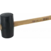 Gummihammer Schwarz, Mit Holzstiel -Bauchemikalien Geschäft gummihammer gha