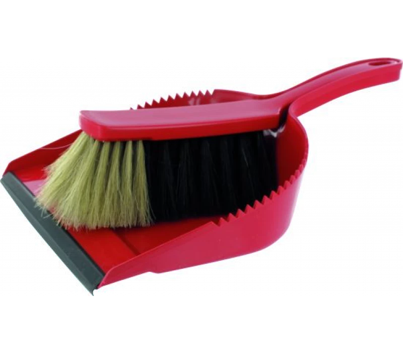 Kehrschaufel-Set - Kunststoff, Handfeger Roßhaar 3 Kehrschaufel-Set - Kunststoff, Handfeger Roßhaar