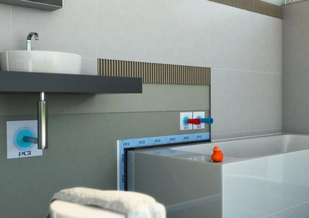 PCI Pecitape Grau 10x10cm - Dichtmanschette 4 PCI Pecitape Grau 10x10cm - Dichtmanschette – Bild 2