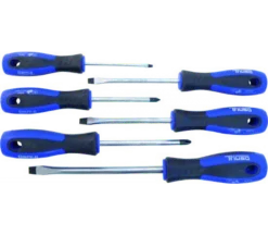 Schraubendreher-Sortiment Schlitz/Kreuzschlitz, 6-tlg.