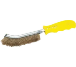 Universal-Handdrahtbürste - Messing, Gelber Griff