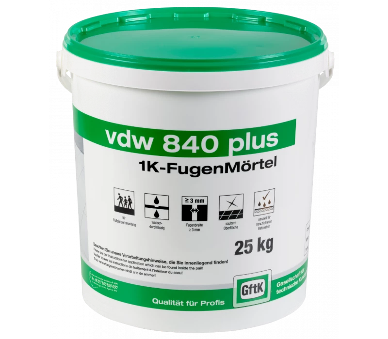 Vdw 840 Plus 1K-Fugenmörtel 3 Vdw 840 Plus 1K-Fugenmörtel