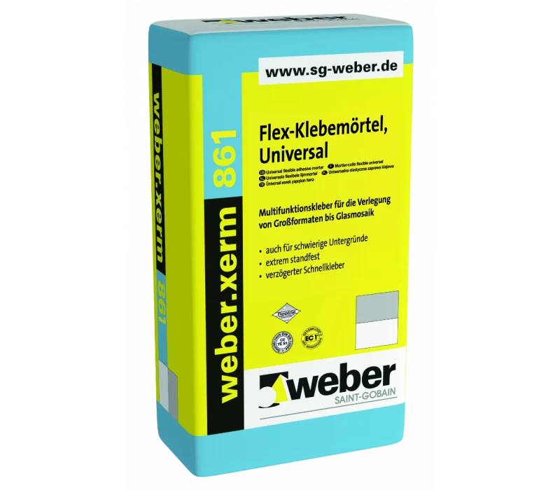 Weber.xerm 861, 25kg - Flex-Klebemörtel Universal 3 Weber.xerm 861, 25kg - Flex-Klebemörtel Universal